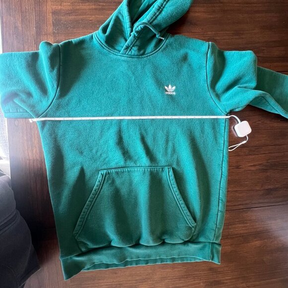 Adidas Original Essential Hoodie in forest green, Size Large - Picture 7 of 8